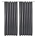 Produktbild Beautissu 2er Set Verdunklungsvorhang Blickdicht 140x245 cm Anthrazit  Kräuselband Vorhänge Set Blackout  Universalband Gardine Set  Lange Fenster Vorhänge Wohnzimmer, Schlafzimmer - Amelie BK