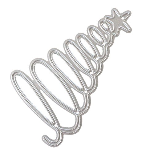 Periwinkluq Coupe Dies Pochoirs Modèle de moule en métal pour DIY Album de scrapbooking papier Fabrication de cartes (fleur de dentelle de coupe Dies) Étoile Cover