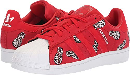 Image of adidas Originals Women's Superstar Sneaker, Scarlet /Scarlet /White, 10.5
