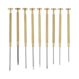 YINETTECH 9個 時計修理ドライバーセット スロット付き 0.8-1.8mm フィリップス 1.4-1.8mm 小型時計修理用