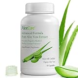 AloeCure Organic Aloe Vera Capsules, 130,000mg Equivalent per Capsule, Trial Size (30 Capsules), Nat