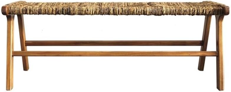 Carolina Classic Karson 48" Banana Weave Bench - Caramel - Natural