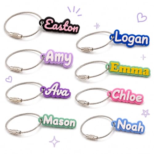 Custom 3D Printed Name Keychain Tag