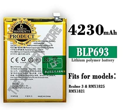 Image of Original BLP693 Battery for realme 3 RMX1825 RMX1821 Battery with 6 Month Warranty****(N0089)