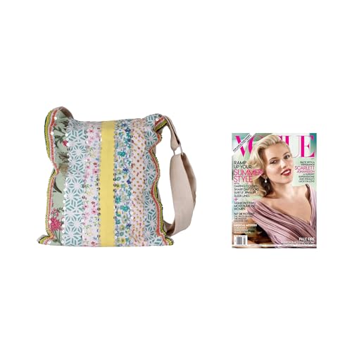 NOVICA Artisan Handmade Embellished Cotton Shoulder Bag Floral from India Handbags Multicolor Ivory Tote Patterned ' Garden Path'4