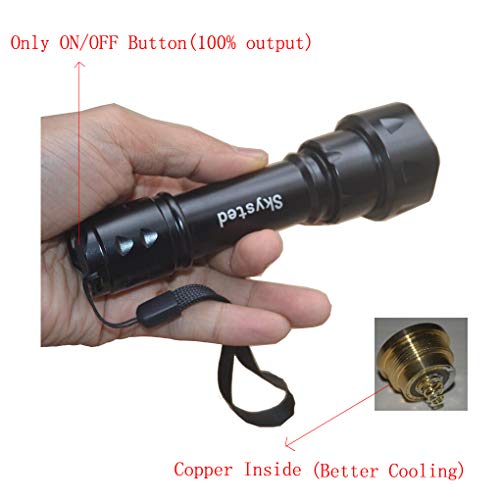 Skysted S20 5W 850Nm Ir Illuminator Led Single Mode 38Mm Zoomable Infrared Light Torch,Night Vision Waterproof Hunting Flashlight With Remote Switch #TOP3