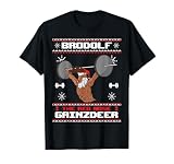 Brodolf The Red Nose Gainzdeer Gym Ugly Christmas Sweater T-Shirt