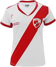 Arza Sports Women's Peru Fan Jersey Short Sleeve White/Red V-Neck
