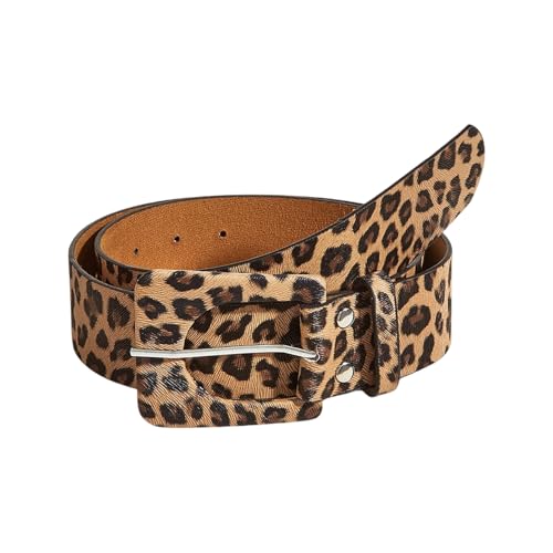 Women's Fashion Unique Print Belt PU Leather Waistband for Jeans Casual Trousers and Dresses Adjustable Waist