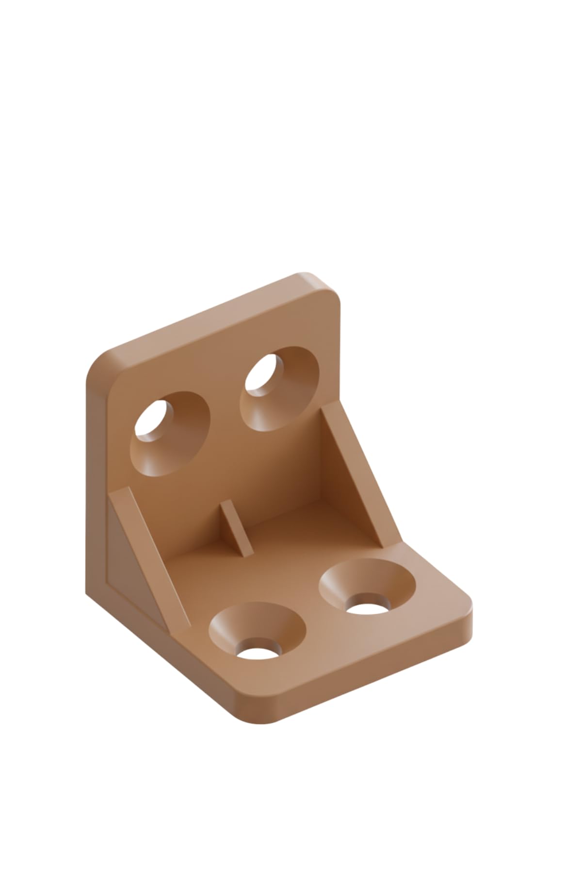 Plastik L Köşe Bağlantı Elemanı, 28x28x28 mm, Montaj Vidaları Dahil, 10 Adet (Beyaz)
