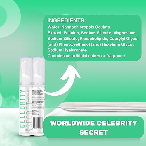 Worldwide Nutrition Celebrity Secret Topical Face Lift - Temporary Face Wrinkles Remover with Instant Skin Tightening Wrinkle Filler, Facial Firming and Tightening Cream for Youthful Skin -10 ml