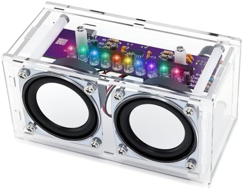 DIY Bluetooth Speaker Kit with LED Light Show - Acrylic Case