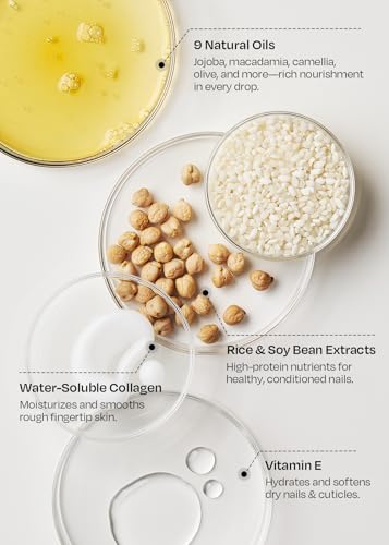 ohora Natural Care Rice Plumping Cuticle Serum – Hydrating Nail Serum with Rice & Soybean Extract, Collagen, Vitamin E & Peptides – Fast-Absorbing, Non-Greasy Nail & Cuticle Care - Image 6