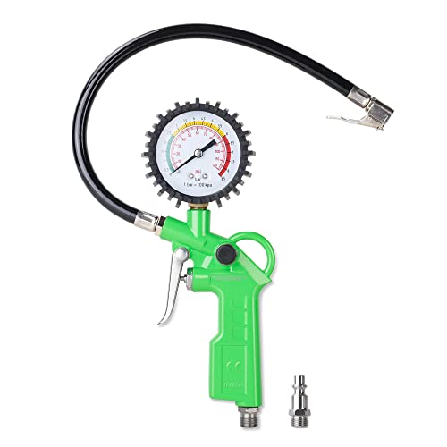 Dotool Tire Inflator With Pressure Gauge 100 Psi With Gauge And Longer Rubber Hose #TOP5