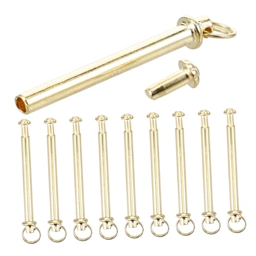 SOLUSTRE Hand Fan Shafts Rivets and Nuts Repair Kit 10 Sets Rivnut Kit for Fan Axis Sturdy Metal Fasteners