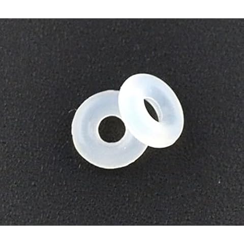 Pack of 50 White Rubber/Silicone Beads Stopper 6mm O Rings for Bracelets. for Jewellery Crafts and Art Cover