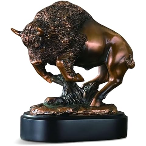 American Buffalo Statue - Bronze Finish Figurine Cover