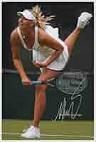 マリア・シャラポア直筆サイン入り2Lサイズ写真…Maria Sharapova マリア・シャラポワ直筆サイン入り写真【2L】☆（2025年最新