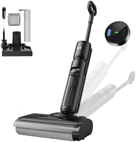 Wet Dry Vacuum Cleaner,22KPa Wet Dry Vacuum Mop with Self-Cleanin...