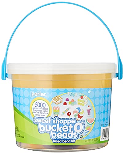 Perler Beads Sweet Shoppe Fuse Bead Bucket Craft Activity Kit, 5005 pcs