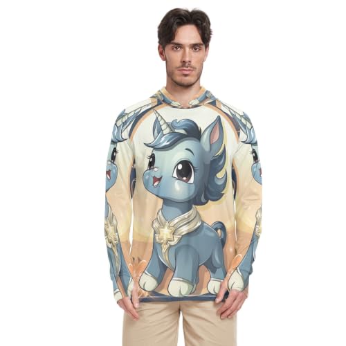 T-shirt pêche et running homme licorne douce protection solaire