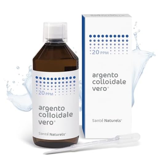Argento Colloidale Vero® 20 ppm 500 ml. L'unico con una pubblicazione Scientifica. Classificato il miglior prodotto in Europa da Laboratorio di Scienza Colloidale