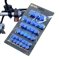 Set Da 30 Coprivite Per Moto - 5 Colori, Anti-Ruggine, Per Testate E Dadi, Facili Da Installare
