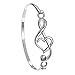 PammyJ Music Bracelet - Music Gift - Music Jewelry - Treble Clef Jewelry - Silvertone Music Note Bracelet