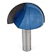 1/2" x 2" Straight Shank Round Nose Core Box Router Bit Cutter Tool
