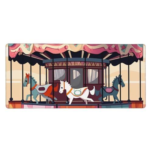 Tapis de souris de jeu avec bords cousus renforcés et sous-main étendu haut de gamme