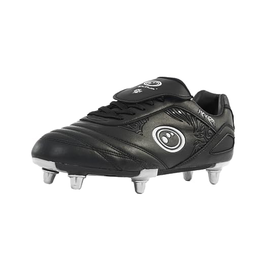 Optimum Razor, Scarpe da Rugby Uomo, Argento (Black/Silver Silver), 44