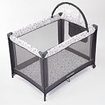 Pamo Babe Portable Baby Playpen, Lightweight Travel Playard with Mattress and Wheels (Rabbit)