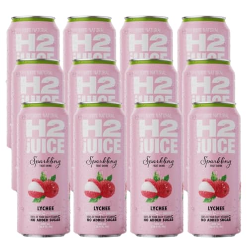 H2Juice Sparkling Lychee 500mL x 12