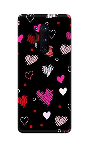 Image of PRINTFIDAA Vibrations of Love Hard Back Cover for OnePlus 8 Pro Back Cover -(P6) KAT1009
