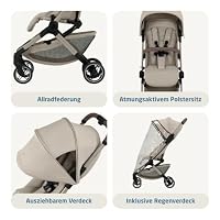Maxi Cosi Lara Select Baby Kinderwagen, 0–4 Jahre (0–22 kg), Edition Beige – Ansicht 6