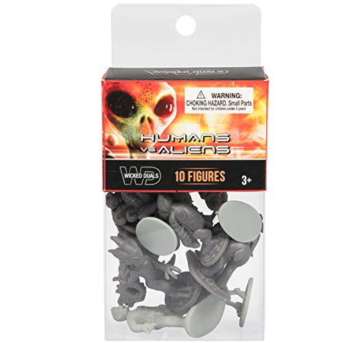 Humans Vs Aliens Space Monster Action Figure Toy Playset 10 Pcs - Unique Futuristic Characters - Great For Party Favors, Decorations, Dioramas, Cake Toppers, Or Rpg Gameplay #TOP1