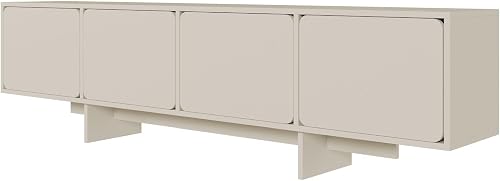Selsey Wuwu Armoire TV Basse avec 4 Portes et Compartimen…