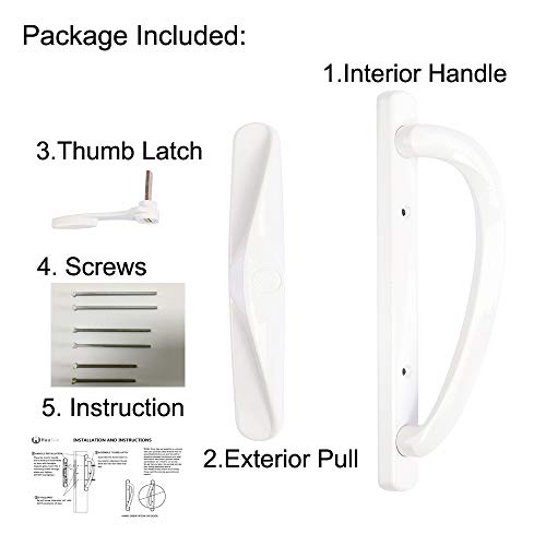 Reviews for HauSun Patio Sliding Door Handle Set NonKeyed with