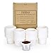 Delibru K Cup Disposable Paper Filters 300 Pack Fits With All Reusable Coffee Pods - Compostable and Disposable Coffee Filters for Keurig Single Cup