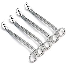 STONCEL 4PC Candle Trimmer Wick Catcher Stainless Steel,Silver