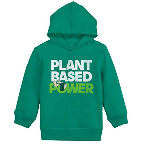 Brisco Brands Popeye Sailor Plant Based Power Boy Girl Hoodie Sweatshirts Kelly Green