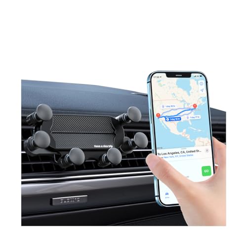 JNNJ Support Téléphone Voiture, Support Grille Aération, Compatible avec Tous Les Smartphones 6.8-8.6CM, pour Automobile, Camion, Véhicule Utilitaire Sport...
