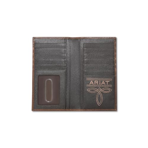 ARIAT Men's Crazy Horse Patch Leather Rodeo Wallet2