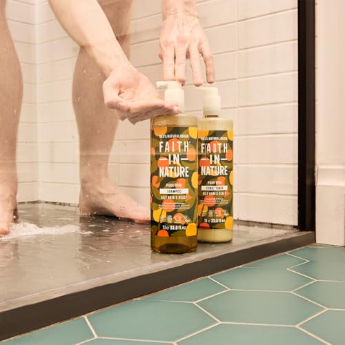 Faith In Nature 1L Natural Grapefruit & Orange Conditioner, Purifying for Oily Hair & Scalp, Vegan & Cruelty Free, No SLS, Silicones or Parabens, Family Sized - Image 6