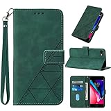 Moment Dextrad for iPhone SE 2022/SE 2020 Case Wallet,iPhone 8/7 Case,6/6S Case,[Kickstand][Wrist Strap][Card Holder Slots] PU Leather Protective Folio Flip Cover (Green)