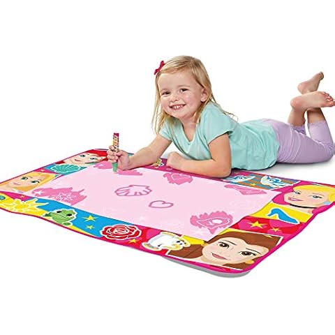 Aquadoodle Disney Princess Water Doodle Mat, Official TOMY No Mess Colouring & Drawing Game, Baby Water Mat Suitable for Toddlers and Children, Boys & Girls 18 Months, 2, 3, 4+ Year Olds Cover