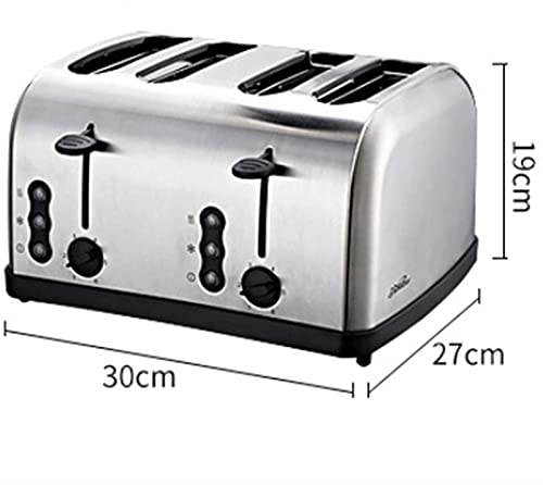 ZHBH Toaster Frühstücksmaschine, Multifunktions-Edelstahl-Toaster Home Mini Sandwich Maker, Camping Reise Urlaub – Bild 3