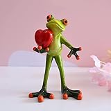 Juliahestia Frog Room Decor Amazing Ornament Collectible Cute Figurine Statue Home Office Desk Table