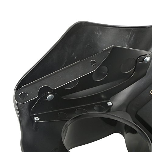 Xfmt Vivid Black Detachable Quarter Fairing Clear Windshield Kit Compatible With Harley Sportster Xl 883 1200 Models 1988-2016(Requires The Installation Of Docking Hardware Kit P/N 58164-96A.) #TOP5