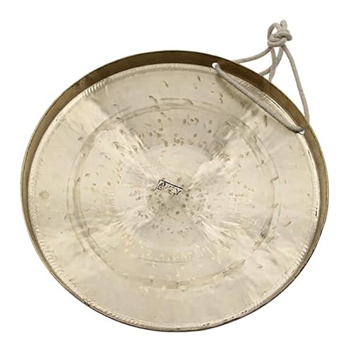 Gong chinois de méditation en bronze de 30 cm avec corde de suspension pour maison - 3